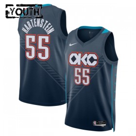 Maillot Basket Enfant Oklahoma City Thunder Isaiah Hartenstein 2025-26 Nike City Edition Noir Swingman